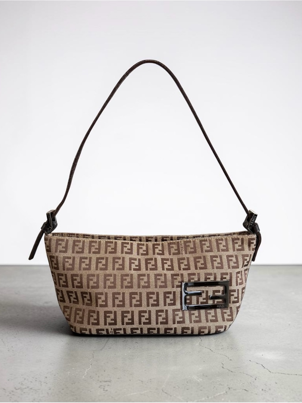 Fendi Zucchino One Shoulder Bag
Brown Zucca Canvas Leather
Trim / Vintage
